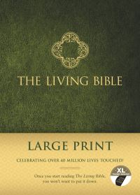 Book Cover for The Living Bible Large Print Edition (Hardcover, Green, Indexed) by Tyndale