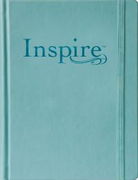 Book Cover for Inspire Bible Large Print NLT (Hardcover LeatherLike, Tranquil Blue) by Tyndale