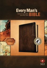 Book Cover for Every Man's Bible NLT, Deluxe Explorer Edition (LeatherLike, Brown, Indexed) by Tyndale