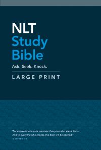 Book Cover for NLT Study Bible Large Print (Hardcover, Red Letter) by Tyndale