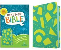 Book Cover for NLT Hands-On Bible, Third Edition (LeatherLike, Green Lines and Shapes) by Tyndale