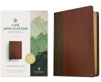 Book Cover for NLT Life Application Study Bible, Third Edition, Personal Size (LeatherLike, Brown/Mahogany, Red Letter) by Tyndale
