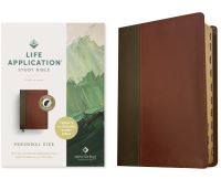 Book Cover for NLT Life Application Study Bible, Third Edition, Personal Size (LeatherLike, Brown/Mahogany, Indexed, Red Letter) by Tyndale