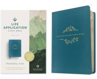 Book Cover for NLT Life Application Study Bible, Third Edition, Personal Size (LeatherLike, Teal Blue, Red Letter) by Tyndale