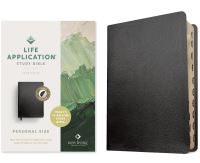Book Cover for NLT Life Application Study Bible, Third Edition, Personal Size (Bonded Leather, Black, Indexed, Red Letter) by Tyndale