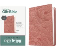 Book Cover for Premium Gift Bible NLT, Filament Enabled (LeatherLike, Dusty Pink Petals, Red Letter) by Tyndale