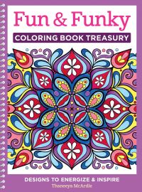 Book Cover for Fun & Funky Coloring Book Treasury by Thaneeya McArdle