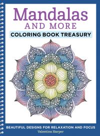 Book Cover for Mandalas and More Coloring Book Treasury by Valentina Harper