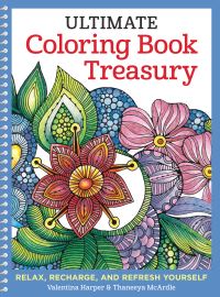 Book Cover for Ultimate Coloring Book Treasury by Valentina Harper, Thaneeya McArdle