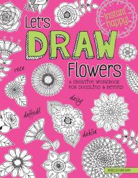 Book Cover for Let's Draw Flowers by Angelea Van Dam