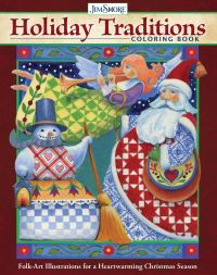 Book Cover for Holiday Traditions Coloring Book by Jim Shore