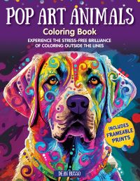 Book Cover for Pop Art Animals Coloring Book by Dean Russo