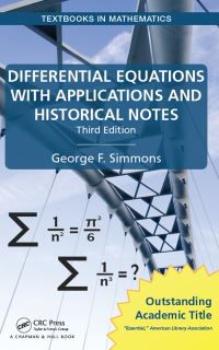 Book Cover for Differential Equations With Applications and Historical Notes by George F Simmons