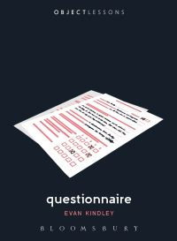 Book Cover for Questionnaire by Evan Kindley