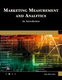 Book Cover for Marketing Measurement and Analytics by Greg Kihlstrom