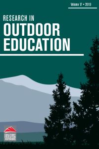 Book Cover for Research in Outdoor Education by Tim OConnell, Garrett Hutson