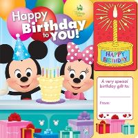Book Cover for Birthday Book Disney Baby: by Pi Kids