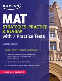 Book Cover for MAT, Strategies, Practice, and Review by Kaplan Publishing