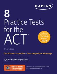 Book Cover for 8 Practice Tests for the ACT by 