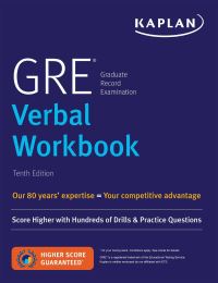 Book Cover for GRE Verbal Workbook by Kaplan Test Prep