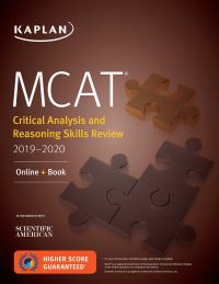 Book Cover for MCAT Critical Analysis and Reasoning Skills Review 2019-2020 by Kaplan Test Prep