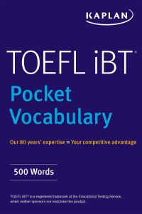 Book Cover for TOEFL Pocket Vocabulary by Kaplan Publishing