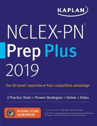 Book Cover for NCLEX-PN Prep Plus 2019 by Kaplan Nursing