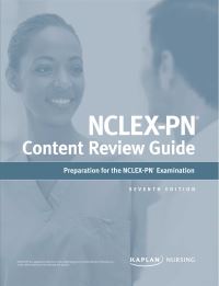 Book Cover for NCLEX-PN Content Review Guide by Kaplan Nursing