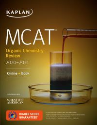 Book Cover for MCAT Organic Chemistry Review 2020-2021 by Kaplan Test Prep