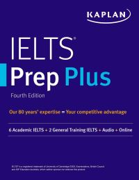 Book Cover for IELTS Prep Plus by Kaplan Publishing