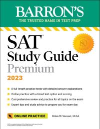 Book Cover for SAT Study Guide Premium 2023 by Brian W Stewart