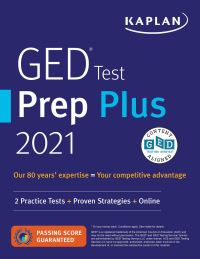 Book Cover for GED Test Prep Plus 2021 by Caren Van Slyke