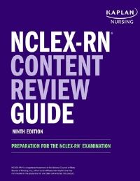 Book Cover for Nclex-RN Content Review Guide by Kaplan Nursing