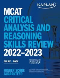 Book Cover for MCAT Critical Analysis and Reasoning Skills Review 2022-2023 by 