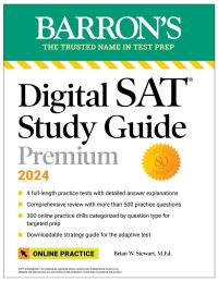 Book Cover for Digital SAT Study Guide Premium, 2024 by Brian W Stewart