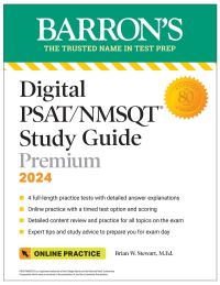 Book Cover for Digital PSAT/NMSQT Study Guide Premium, 2024 by Brian W Stewart