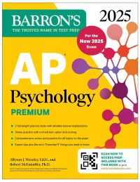 Book Cover for AP Psychology Premium, 2025 by Allyson Weseley, Robert McEntarffer