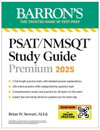 Book Cover for PSAT/NMSQT Premium Study Guide 2025 by Brian W Stewart