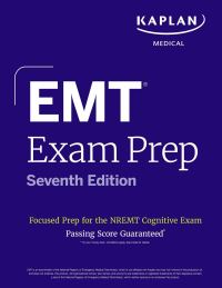 Book Cover for EMT Exam Prep, Seventh Edition by Kaplan Medical