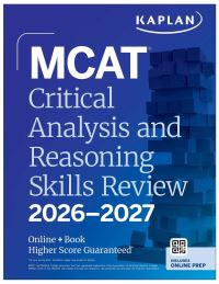 Book Cover for MCAT Critical Analysis and Reasoning Skills Review 2026-2027 by Kaplan Test Prep