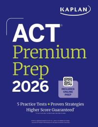 Book Cover for ACT Premium Prep 2026 by Kaplan Test Prep