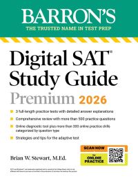 Book Cover for Digital SAT Study Guide Premium, 2026 by Barrons Educational Series, Brian W Stewart