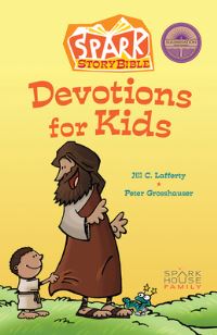 Book Cover for Spark Story Bible Devotions for Kids by Jill C Lafferty, Peter Grosshauser