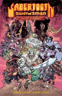 Book Cover for Sabertooth Swordsman and the Mayhem of the Malevolent Mastodon Mathematician by Damon Gentry, Aaron Conley