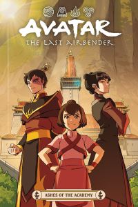 Book Cover for Avatar, the Last Airbender. Ashes of the Academy by Faith Erin Hicks