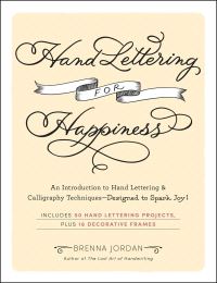 Book Cover for Hand Lettering for Happiness by Brenna Jordan