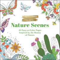 Book Cover for Pretty Simple Coloring: Nature Scenes by Adams Media