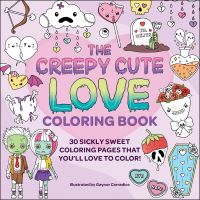 Book Cover for The Creepy Cute Love Coloring Book by Gaynor Carradice
