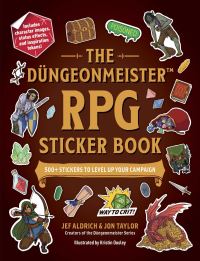 Book Cover for The Düngeonmeister RPG Sticker Book by Jef Aldrich, Jon Taylor