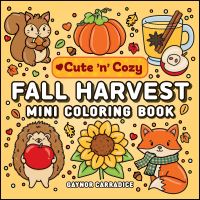 Book Cover for Fall Harvest Mini Coloring Book by Gaynor Carradice